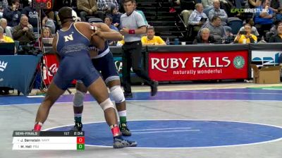 174 lbs Semifinal - Jadaen Bernstein, Navy vs Mark Hall, Penn State