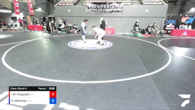 285 lbs Cons. Round 4 - Wyatt Ferguson, California vs Ethan Martinez, Highland High School Wrestling (Bakersfield)