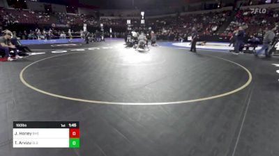 160 lbs Round Of 32 - Jake Honey, Bakersfield (CS) vs Tj Arvizu, De La Salle (NC)