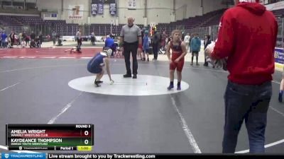 101/112 Round 3 - Amelia Wright, Waverly Wrestling Club vs Kaydeance Thompson, Owego Youth Wrestling