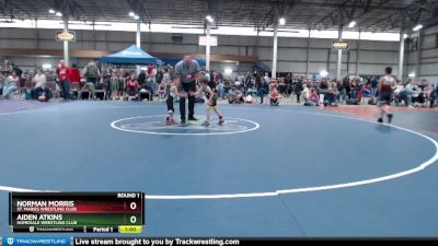 33-39 lbs Round 1 - Norman Morris, St. Maries Wrestling Club vs Aiden Atkins, Homedale Wrestling Club