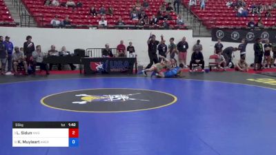 55 kg Cons 8 #2 - Landon Sidun, Knights Wrestling Club vs Kavin Muyleart, American Dream Wrestling Club