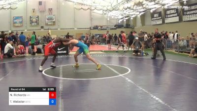 79 kg Round Of 64 - Neal Richards, Virginia Military Institute vs Tanner Webster, Boilermaker RTC