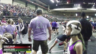 107 lbs Round 1 (4 Team) - Adriana Kunz, Minnesota Storm Blue vs Harley Miller, Oklahoma Elite