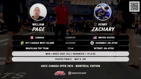 WILLIAM PAGE vs Henry Zachary 2024 ADCC Montreal Open