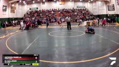 106 lbs Cons. Round 3 - Jackson Panella, Yorba Linda vs Rj Gallegos, Los Osos