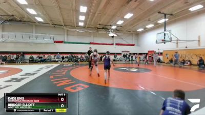 108 lbs Semifinal - Kade Enis, Thermopolis Wrestling Club vs Bridger Elliott, Windy City Wrestlers