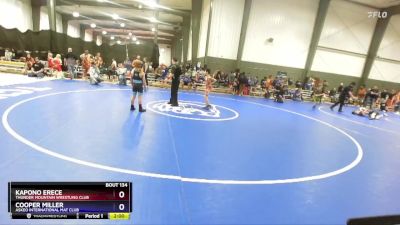 77 lbs Round 4 - Kapono Erece, Thunder Mountain Wrestling Club vs Cooper Miller, Askeo International Mat Club