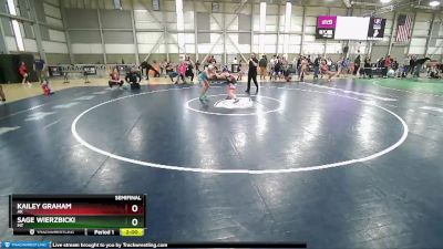 95 lbs Semifinal - Kailey Graham, AK vs Sage Wierzbicki, MT