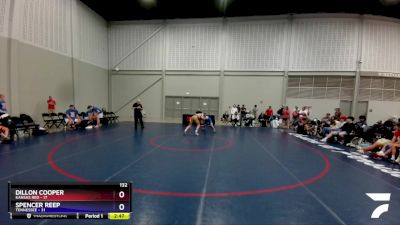 132 lbs Placement Matches (8 Team) - Dillon Cooper, Kansas Red vs Spencer Reep, Tennessee