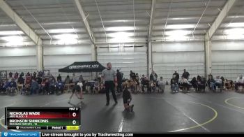 95 lbs Round 1 (4 Team) - Nicholas Wade, Ares Black vs Bronson Shinkonis, Michigan Matcats