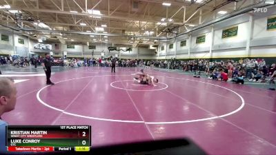 150 lbs 1st Place Match - Luke Conroy, GTC vs Kristian Martin, Windy City Wrestlers