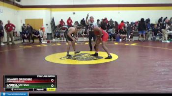 197 lbs 9th Place Match - Javante Gregoire, Santa Rosa College vs Gabriel Ortega, Delta College