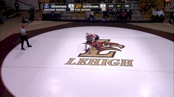 149 pounds - Jonathan Miranda (Navy) vs Paul Watkins (Lehigh)