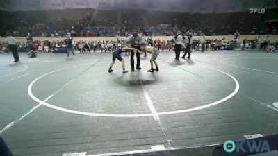 75 lbs Semifinal - Knox Selman, Weatherford Youth Wrestling vs Robert Stegeman Jr, Tulsa Blue T Panthers