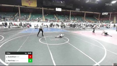 57 lbs Semifinal - Joshua Gustafson, New Mexico Bad Boyz vs Jaxson Martinez, Duran Elite