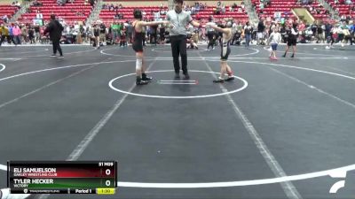 96 lbs Cons. Round 4 - Eli Samuelson, Oakley Wrestling Club vs Tyler Hecker, Victory