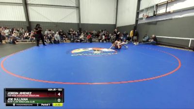 132 lbs Cons. Round 3 - Jordin Jimenez, The Base Vancouver Wrestling vs Joe Sullivan, Bear Claw Wrestling Club