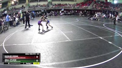 65 lbs Cons. Round 2 - Huxlee Kring, Hawks Wrestling Club (Lincoln) vs Bria Stusse, Battle Creek Brave Elite