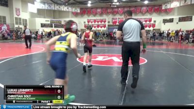 90 lbs Cons. Round 3 - Lukas Lehnertz, Wabasha Kellogg vs Christian Solt, Askren Wrestling Academy