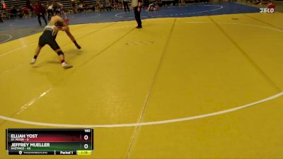 160 lbs Semis & 1st Wrestleback (8 Team) - Elijah Yost, St. Peter vs Jeffrey Mueller, Hastings