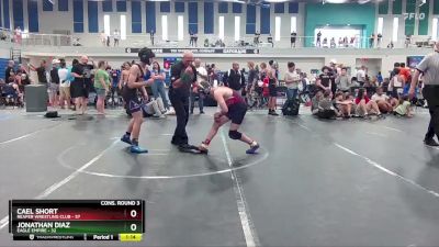 120 lbs Cons. Round 3 - Jonathan Diaz, Eagle Empire vs Cael Short, Reaper Wrestling Club