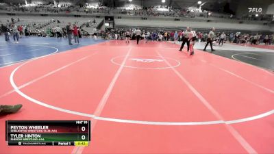 85 lbs Cons. Round 4 - Tyler Hinton, Phenom Wrestling-AAA vs Peyton Wheeler, Chillicothe Wrestling Club-AAA