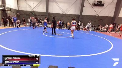 157 lbs Cons. Round 3 - Nathan Padilla, OR vs Demian Garcia, CA