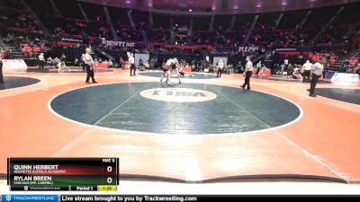 3A 182 lbs Champ. Round 1 - Quinn Herbert, Wilmette (Loyola Academy) vs Rylan Breen, Chicago (Mt. Carmel)