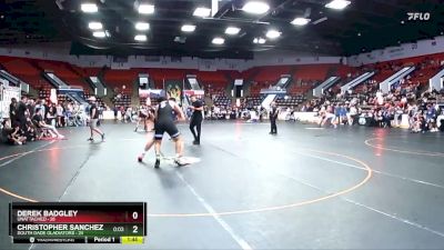 189 lbs Quarterfinal - Derek Badgley, Unattached vs Christopher Sanchez, South Dade Gladiators