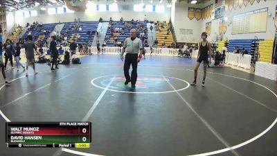 132 Blue 5th Place Match - David Hansen, Buchholz vs Walt Munoz, Olympic Heights