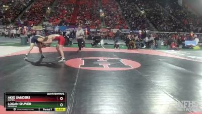 5A 145 lbs Quarterfinal - Logan Shaver, Meridian vs Akio Sanders, Nampa