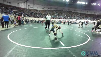 49 lbs Round Of 64 - Hayden Wiles, OKC Saints Wrestling vs Paul Walker, Piedmont