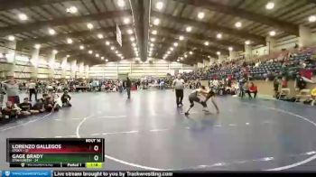 130 lbs Quarters & Wb (16 Team) - Lorenzo Gallegos, Stout vs Gage Brady, Utah Green