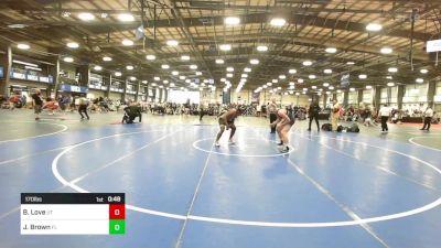 170 lbs Consi Of 16 #2 - Banks Love, UT vs Jabore Brown, FL