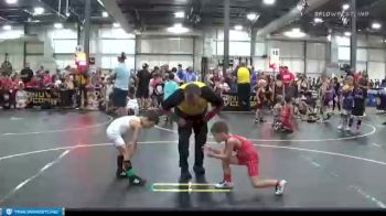 46 lbs Round 3 (4 Team) - Eli Veldman, Midwest Xtreme Wrestling vs Cooper Tackett, Steel Valley Pscychos