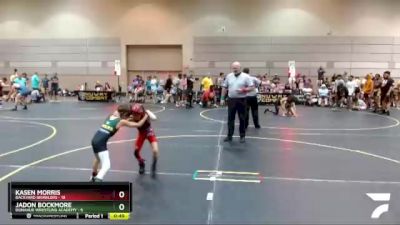 44 lbs Round 4 (6 Team) - Jadon Bockmore, Donahue Wrestling Academy vs Kasen Morris, Backyard Brawlers