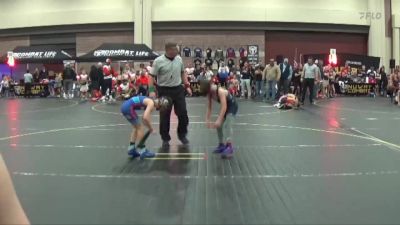 78 lbs Round 4 (6 Team) - Haedyn Cochran, Contenders Wrestling Academy Blue vs Ryan Hatley, Believe To Achieve WC