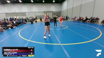 200 lbs Placement Matches (16 Team) - Gabriella Allen, Michigan Blue vs Irelynn Laurin, Tennessee Red