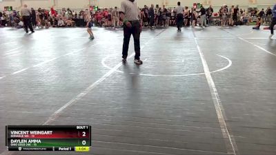 48 lbs Round 3 (6 Team) - Kasey Kaliszewski, Donahue WA vs Garrett Wisneiwski, Rambler WC