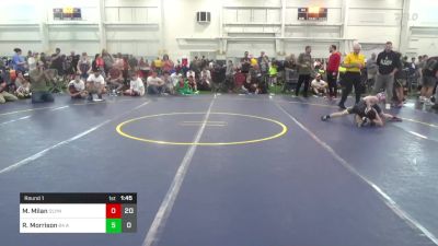 80 lbs Round 1 - Maverick Milan, Olympia National vs Raige Morrison, 84 Athletes (VA)