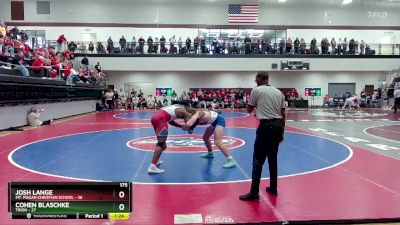 175 lbs Semis & 3rd Wb (16 Team) - Josh Lange, Mt. Pisgah Christian School vs Cohen Blaschke, Trion