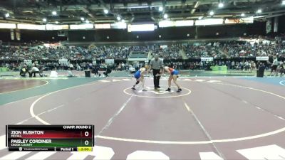 126 lbs Champ. Round 2 - Paisley Cordiner, Crook County vs Zion Rushton, McCall