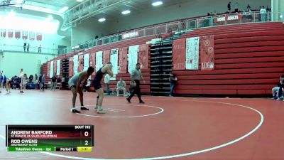 175 lbs Quarterfinal - Andrew Barford, St Francis De Sales (Columbus) vs Rod Owens, Archbishop Alter