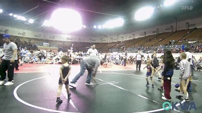 43 lbs Rr Rnd 1 - Ronnie Leyba, Team Tulsa Wrestling Club vs Karter Baxter, Berryhill Wrestling Club