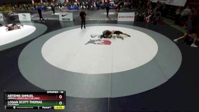 65 lbs Cons. Semi - Logan Scott Thomas, California vs Artemis Shmuel, Arreola Wrestling Club (AWC)