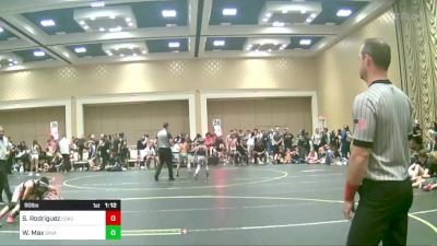 90 lbs Final - Santiago Rodriguez, Coachella Valley WC vs William Max, Savage House WC