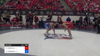 60 kg Cons Semis - Dean Anderson, Arizona vs Clinton Shepherd, Howe Wrestling School, LLC