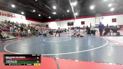 215 lbs Cons. Round 1 - Benjamin Escobedo, Los Altos vs Tusitala Ili, Lutheran Orange