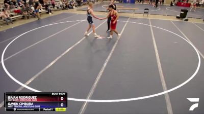 170 lbs Cons. Semi - Isaiah Rodriguez, Flat Earth Wrestling Club vs Gaven Cimbura, West Central Wrestling Club